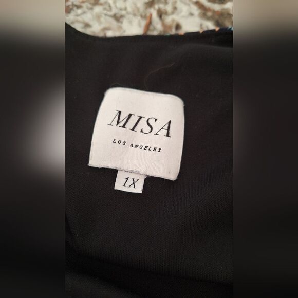 Misa Los Angeles multicolor midi dress size 1X - Picture 3 of 6